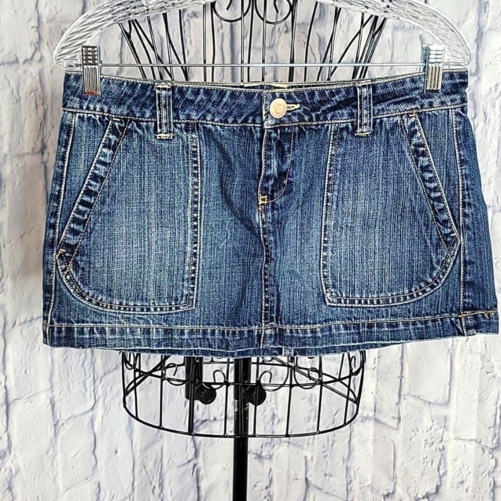 AEROPOSTALE Mini Mini Blue Jean Skirt 9/10